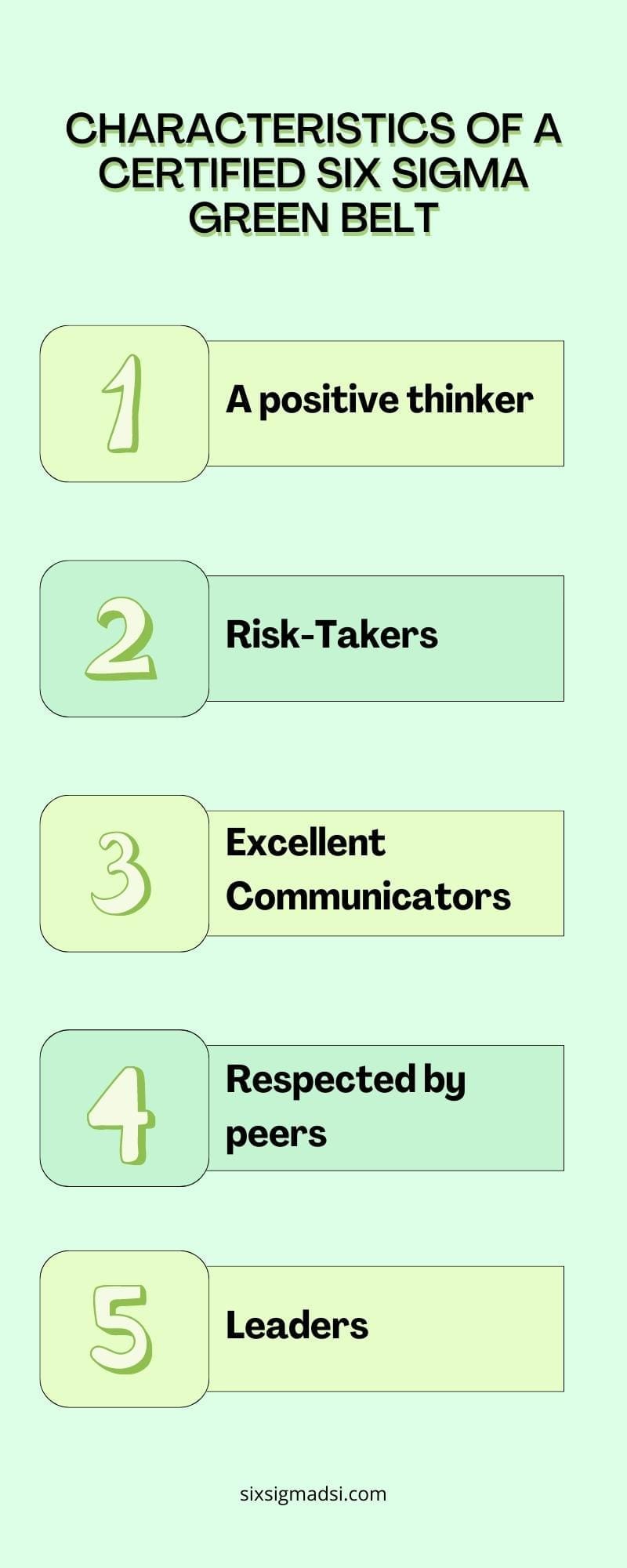 What makes a Lean Sigma Six Green Belt Project?