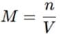 molarity-formula