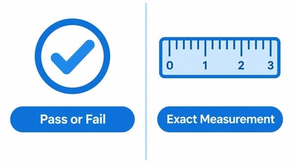 Pass or Fail vs Exact Measurement
